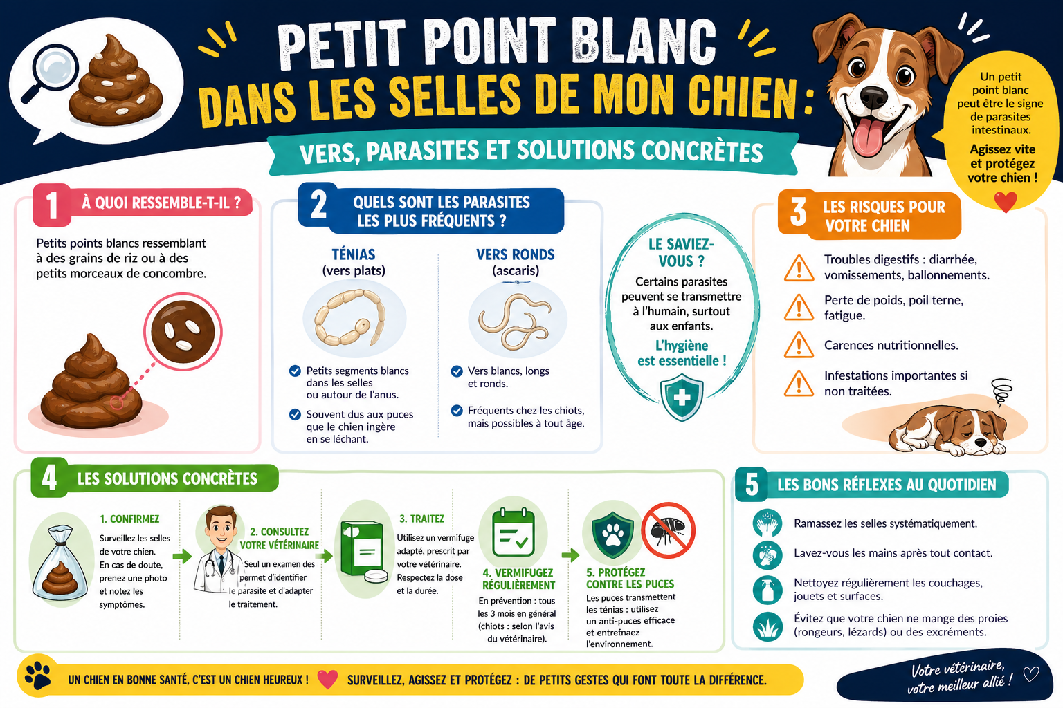 infographie-petit-point-blanc-dans-les-selles-de-mon-chien-ver-1777114303623 Petit point blanc dans les selles de mon chien : vers, parasites et solutions concrètes