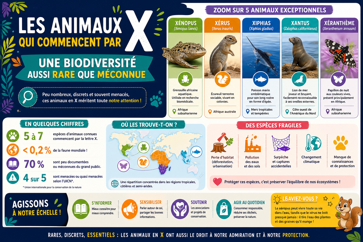 infographie-les-animaux-qui-commencent-par-x-une-biodiversit-a-1777627174089 Les animaux qui commencent par X, une biodiversité aussi rare que méconnue
