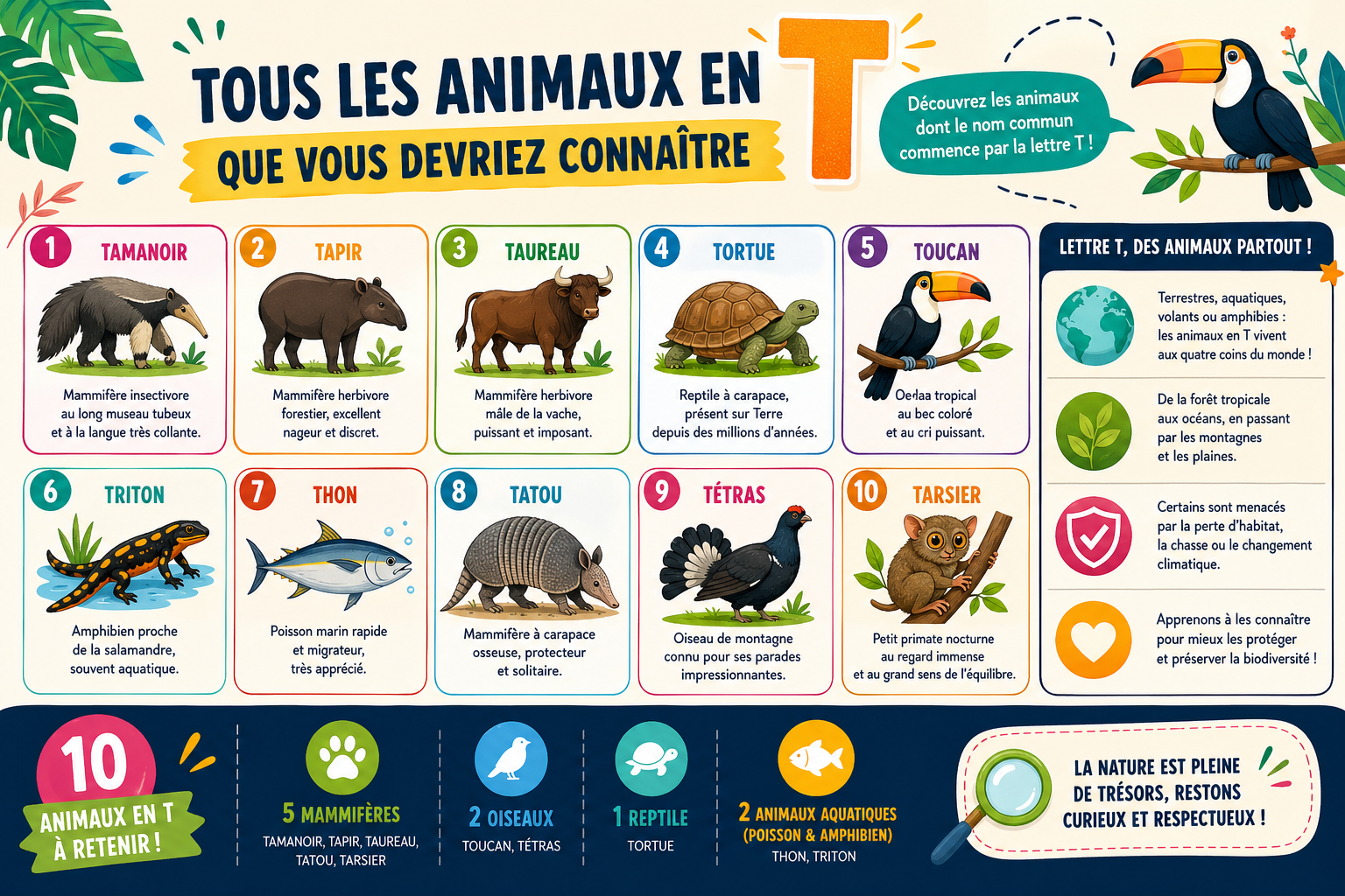 infographie-tous-les-animaux-en-t-que-vous-devriez-conna-tre-1777627365382 Tous les animaux en T que vous devriez connaître