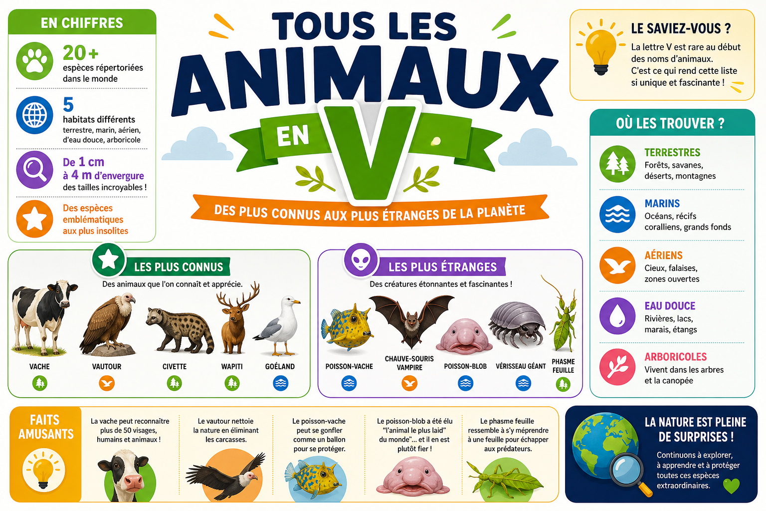 infographie-tous-les-animaux-en-v-des-plus-connus-aux-plus-tra-1777627068605 Tous les animaux en V, des plus connus aux plus étranges de la planète